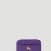 Double G Zip Top Wallet