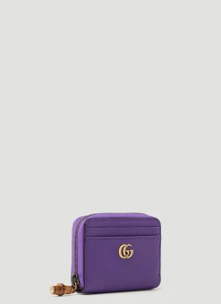 Double G Zip Top Wallet