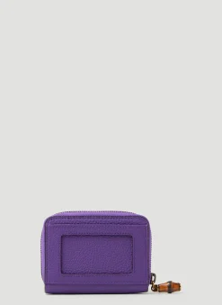 Double G Zip Top Wallet