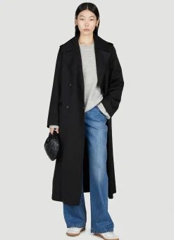 Double-Breasted Fluid Summer Coat