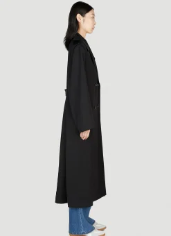 Double-Breasted Fluid Summer Coat