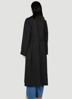 Double-Breasted Fluid Summer Coat