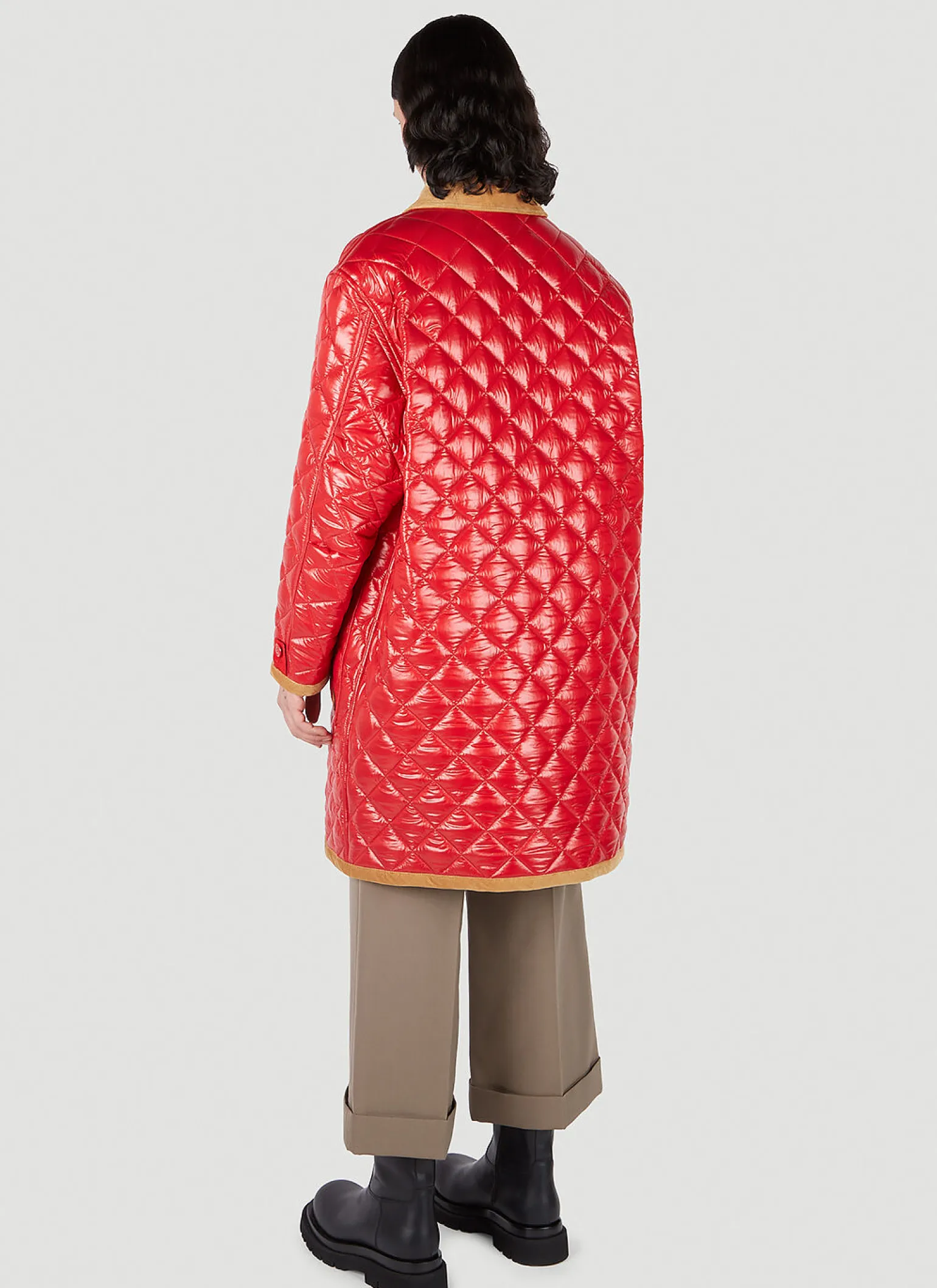Double-Breasted Quilted Coat