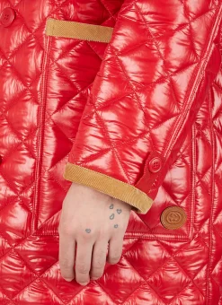 Double-Breasted Quilted Coat