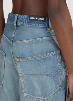 Double-Front Draped Jeans