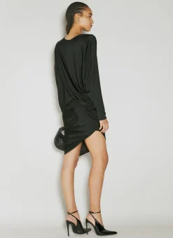 Draped Fluid Dress