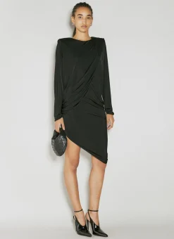 Draped Fluid Dress