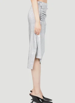 Draped Lurex Skirt