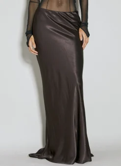 Draped Maxi Skirt