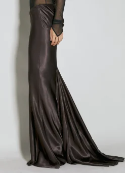 Draped Maxi Skirt