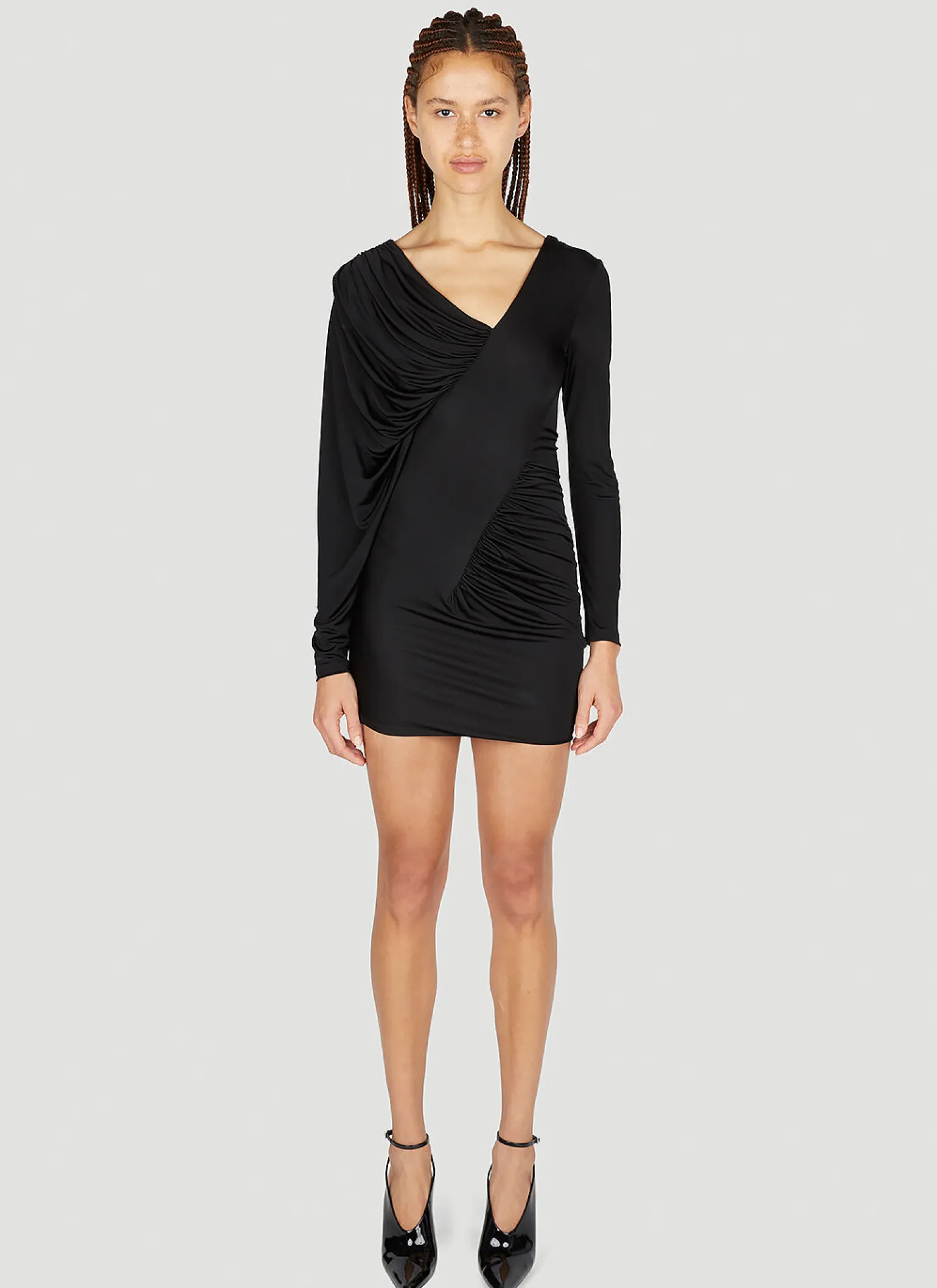 Draped Mini Dress