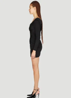 Draped Mini Dress