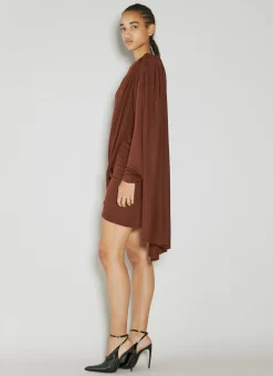 Draped Wool Dress