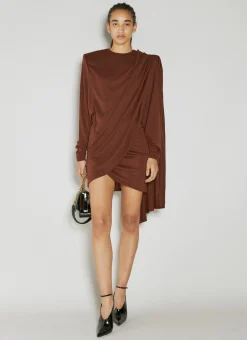 Draped Wool Dress