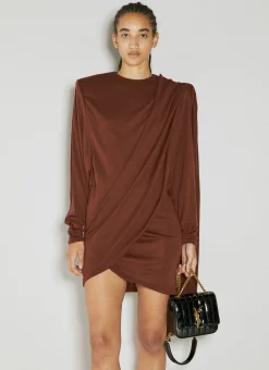 Draped Wool Dress