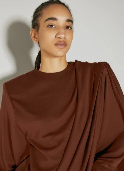 Draped Wool Dress