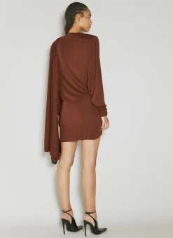 Draped Wool Dress