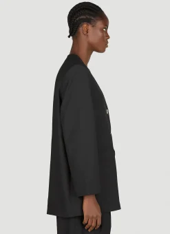 Drapey Melange Oversized Blazer