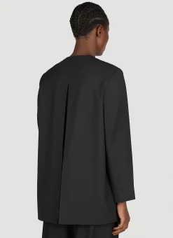 Drapey Melange Oversized Blazer