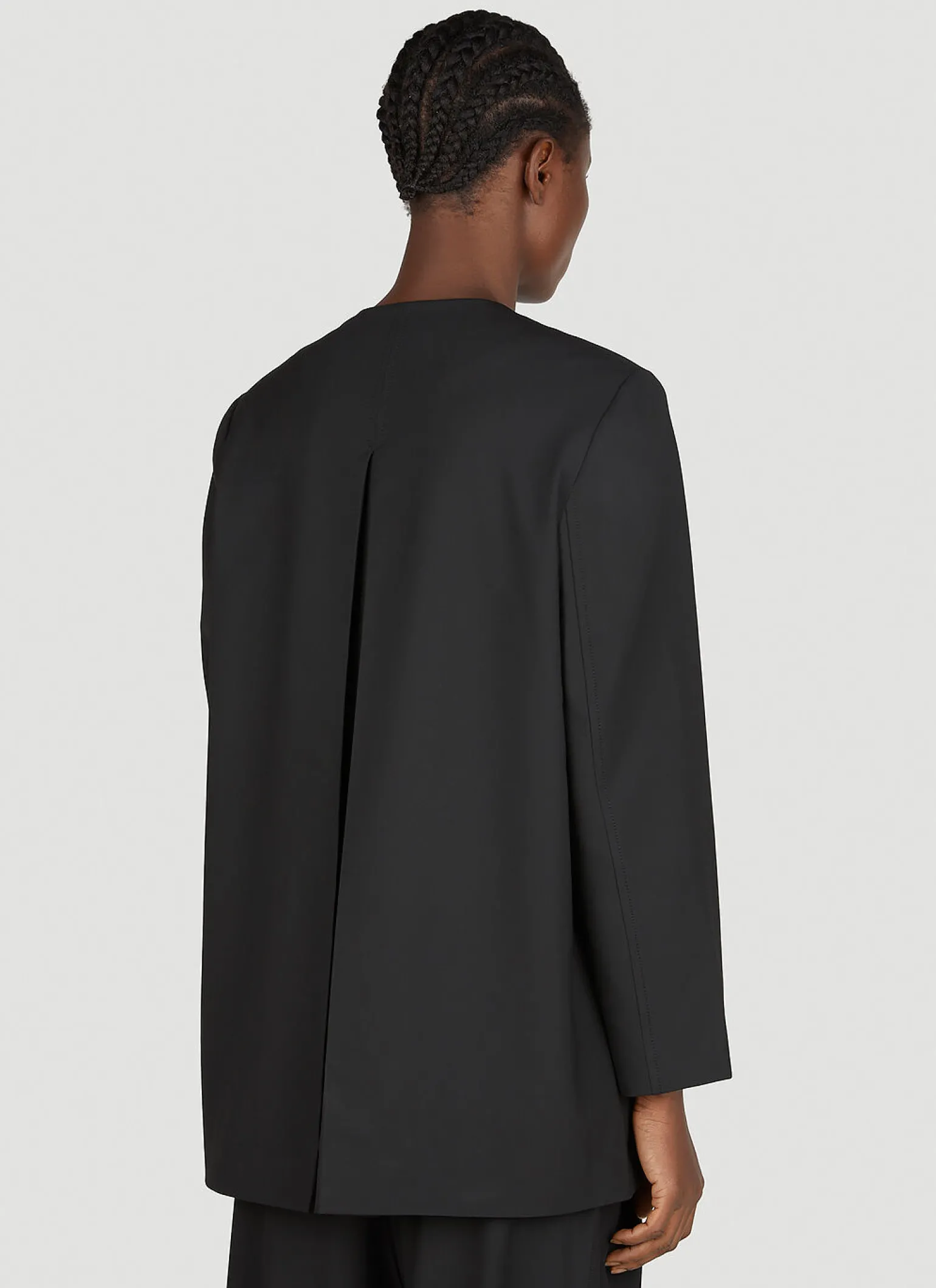 Drapey Melange Oversized Blazer