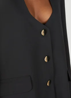 Drapey Melange Oversized Blazer