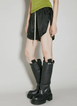 Drawstring Satin Shorts