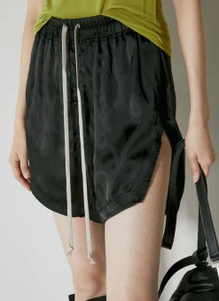 Drawstring Satin Shorts