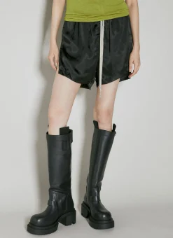 Drawstring Satin Shorts