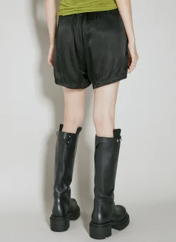 Drawstring Satin Shorts