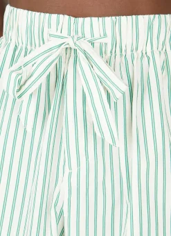 Drawstring Striped Sleep Shorts
