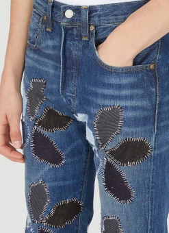 Drop 6 Flowers Jeans