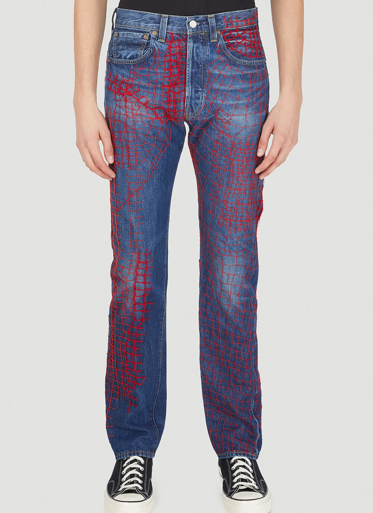 Drop 6 Web Stitch Jeans
