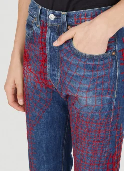 Drop 6 Web Stitch Jeans