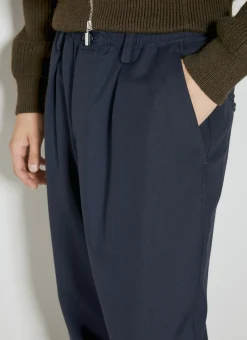 Elasticated Waistband Wool Pants