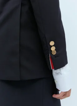 Elongated Single Breasted Wool Blazer