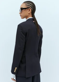 Elongated Single Breasted Wool Blazer