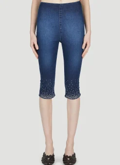 Embellished Capri Jeans