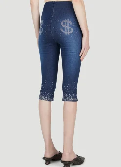 Embellished Capri Jeans