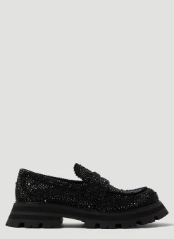 Embellished Platform Loafers