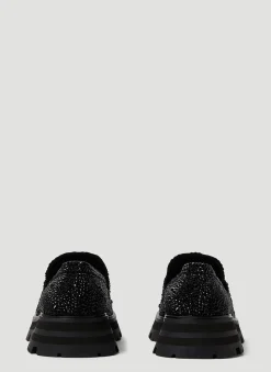 Embellished Platform Loafers
