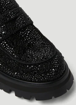 Embellished Platform Loafers