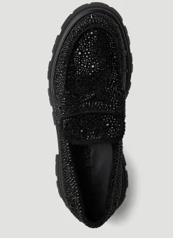 Embellished Platform Loafers