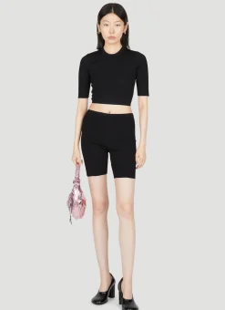 Embroidered Logo Cycling Shorts