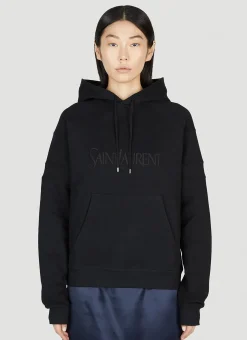 Embroidered Logo Hooded Sweatshirt