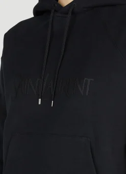 Embroidered Logo Hooded Sweatshirt