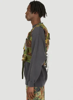 Embroidered Military Vest