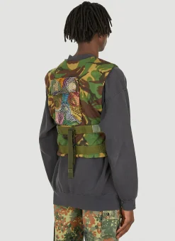 Embroidered Military Vest