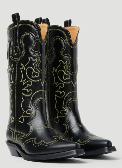 Embroidered Western Boots