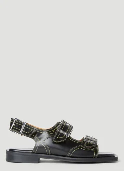 Embroidered Western Sandals
