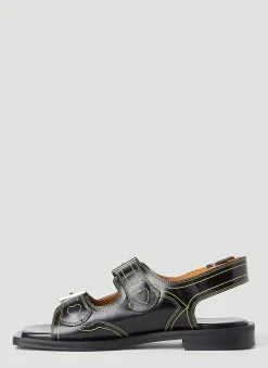 Embroidered Western Sandals
